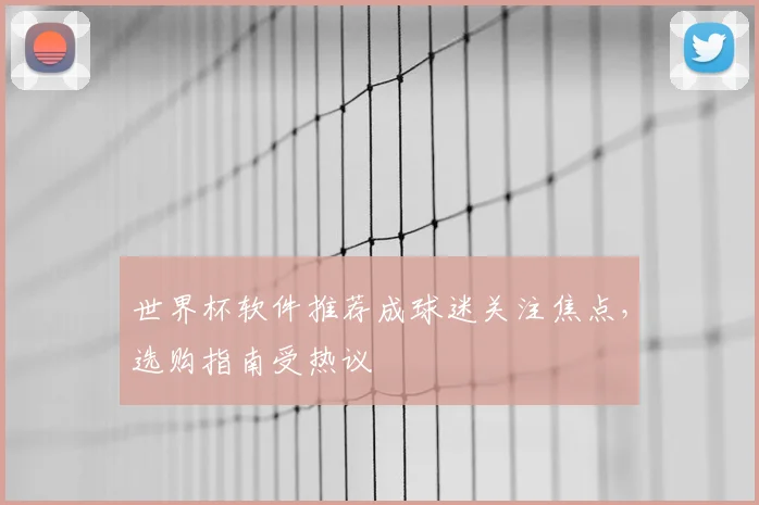 世界杯软件推荐成球迷关注焦点,选购指南受热议